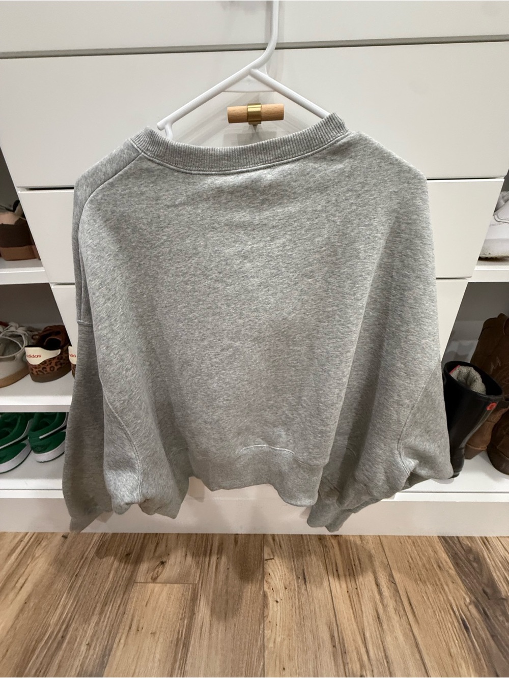 Nike Gray Ohio State Crewneck Sweatshirt with Red Logo - Picture 2 of 3